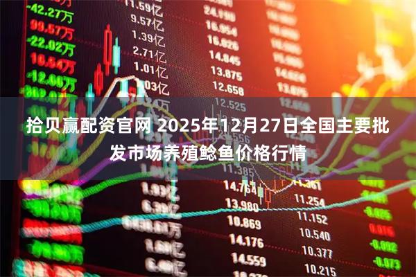 拾贝赢配资官网 2025年12月27日全国主要批发市场养殖鲶鱼价格行情